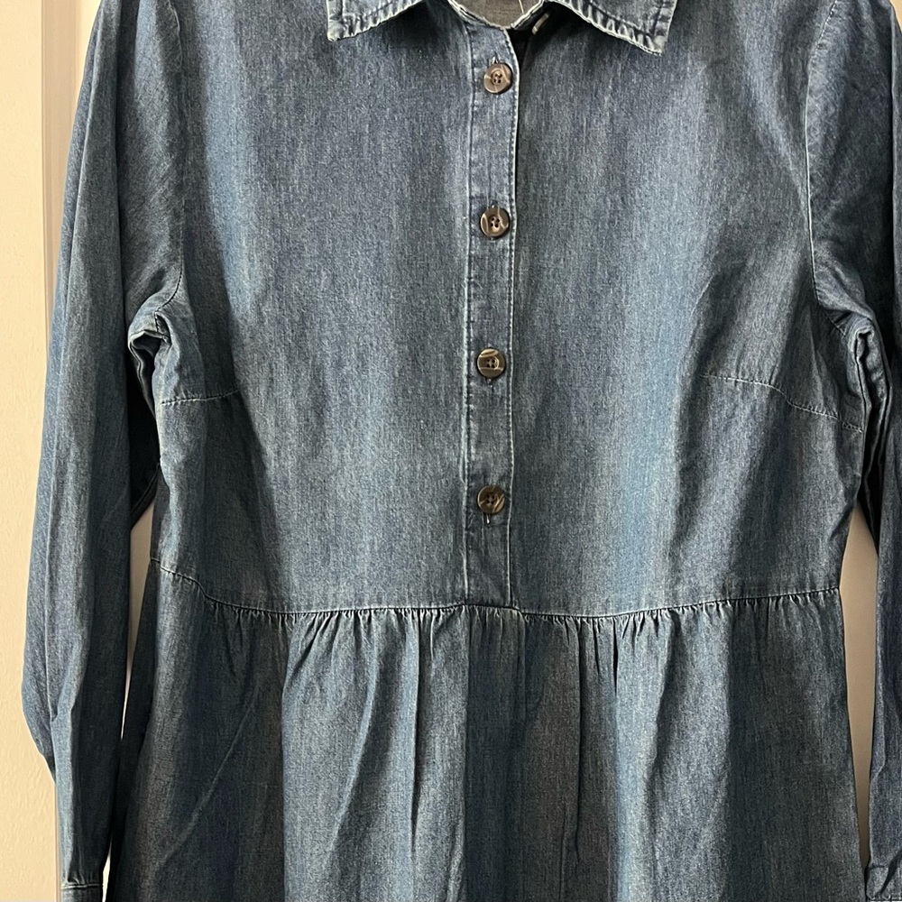 Nine West Light Blue Denim Dress